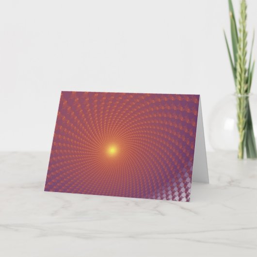 Carte de voeux Coucher de soleil (Devant)