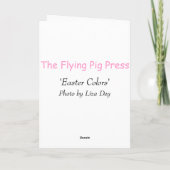 Carte de voeux "Couleurs de Pâques" (Dos)