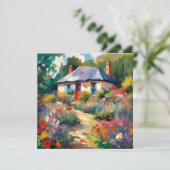 Carte de voeux Country Cottage (Debout devant)