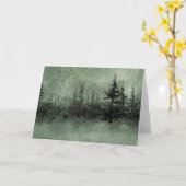 Carte de voeux Country Road "Green Twilight" (Fleur jaune)