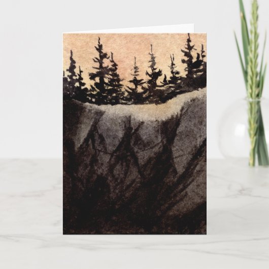 Carte de voeux Country Road "Rock Cliff #9" (Devant)