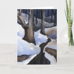 Carte de voeux Country Road "Winter Streams #2"