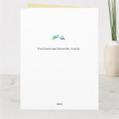 Carte de voeux ; Couple spécial leur jour de maria (Dos)