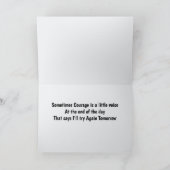 Carte de voeux Courage Quote (Intérieur)