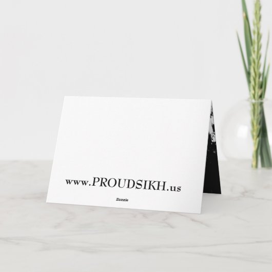 Carte de voeux courageuse. (Dos)