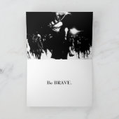 Carte de voeux courageuse. (Intérieur)