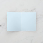 CARTE DE VOEUX COUVERTURE DOUCE / Bleue (Intérieur)