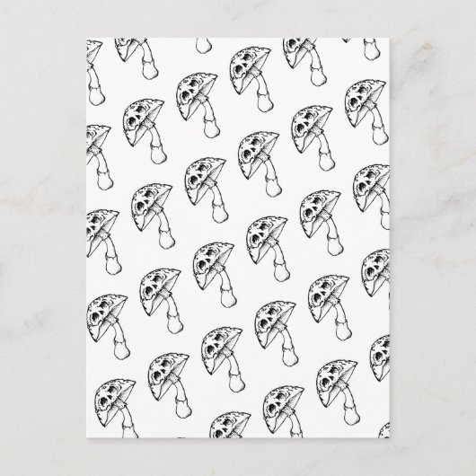 carte de voeux crâne de champignons (Devant)