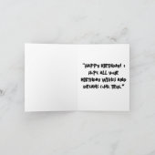 Carte de vœux Crâne de Sucre (Intérieur)