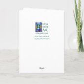 Carte de vœux Crâne et Fleurs (Dos)