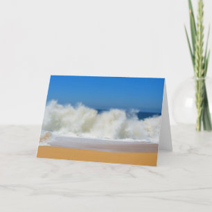 Carte de voeux Crashing Ocean Waves