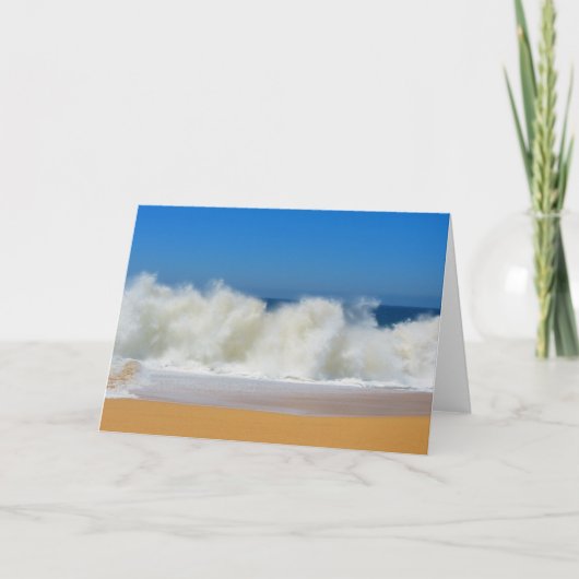 Carte de voeux Crashing Ocean Waves (Devant)