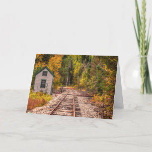 Carte de voeux Crawford Notch Train Tracks