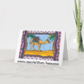 Carte de voeux Crazy Camel (Dos)