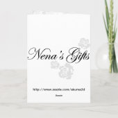 Carte de vœux Crépuscule (Dos)