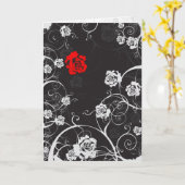 Carte de vœux Crépuscule (Fleur jaune)