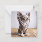 Carte de voeux Crochet Chihuahua (Devant)