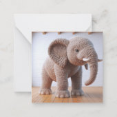Carte de voeux Crochet Elephant (Devant)