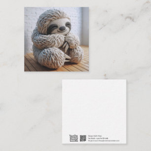 Carte de voeux Crochet Sloth