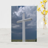 Carte de voeux croisée (Fleur jaune)