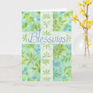 Carte de voeux croisée Blessures Bleues Anniversai