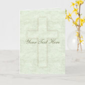 Carte de voeux croisée subtile (Fleur jaune)