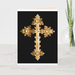 carte de vœux croix byzantine