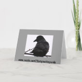 Carte de voeux Crow (Dos)