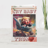 Carte de voeux Cry Baby Trump (Devant)
