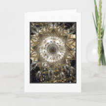 Carte de voeux 'Crystal' blanche