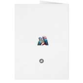 Carte de voeux Crystal Parakeets (Dos)