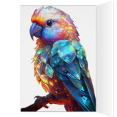 Carte de voeux Crystal Parakeets (Intérieur (Gauche))