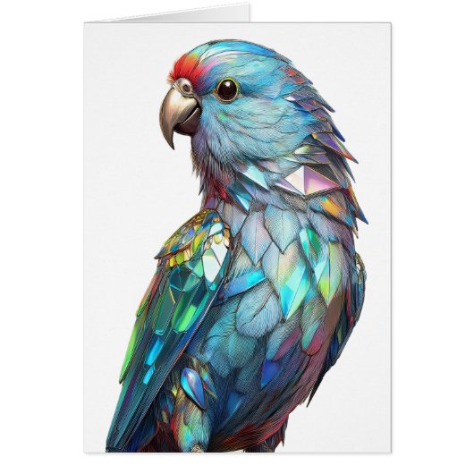 Carte de voeux Crystal Parakeets (Devant)
