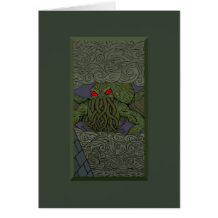 Carte de voeux Cthulhu