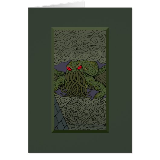 Carte de voeux Cthulhu (Devant)