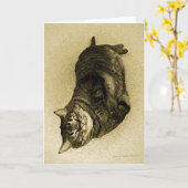 Carte de voeux CudelyCuddles (Fleur jaune)