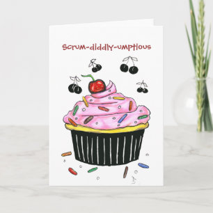 Carte de voeux Cupcake