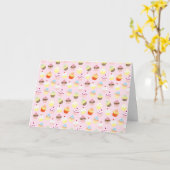 Carte de voeux Cupcake Party (Vierge) (Fleur jaune)