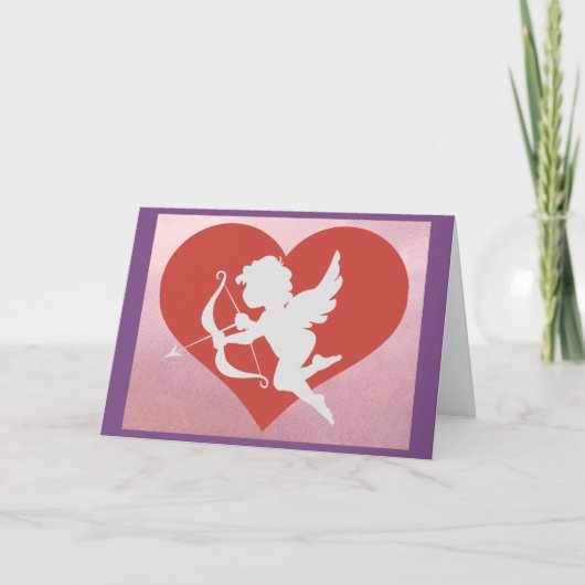 Carte de vœux Cupidon (Devant)