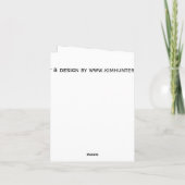 Carte de voeux Customisée par le Fleur sauvage de  (Dos)