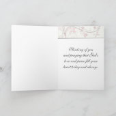 Carte de voeux customisée par oiseau de chant (Intérieur)