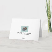 Carte de voeux Cute Cat Vignette (Dos)