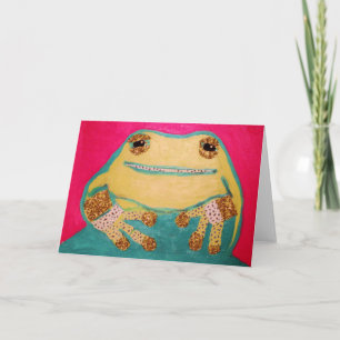 Carte de voeux Cute Frog