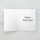 Carte de voeux Cute Little Witch 3 Halloween (Intérieur)