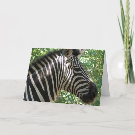 Carte de voeux Cute Zebra (Devant)