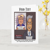 Carte de voeux d'accusation (Fleur jaune)