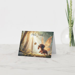 Carte de voeux Dachshund Friend