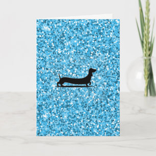 Carte de voeux Dachshund Penser à vous