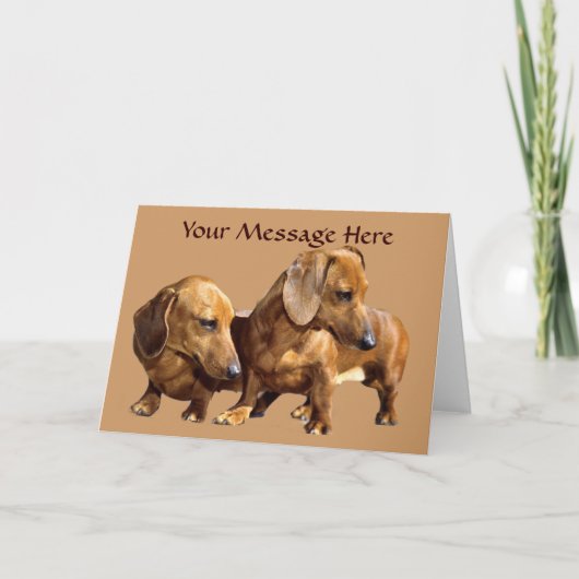 Carte de voeux Dachshund Smoothies (Devant)