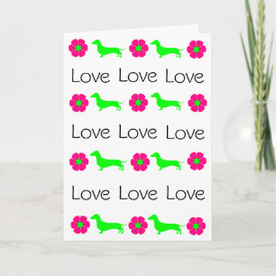 Carte de voeux Dachshund Toute occasion